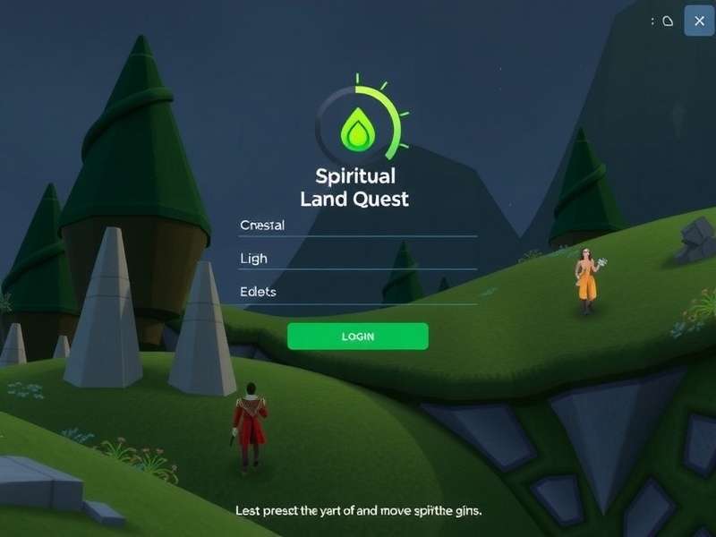 Login to continue your spiritual journey in Spiritual Land Quest Spiritual Land Quest Login Screen
